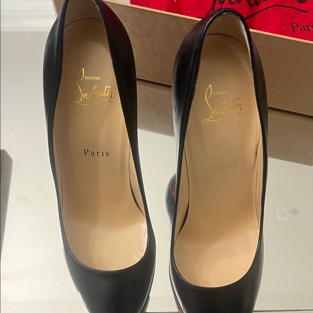 Christian Louboutin Classic Black Heels - Picture 3 of 4